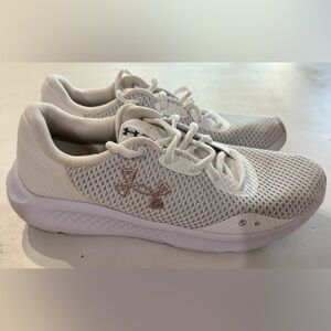 Under Armour Women's White and Gray Athletic Shoes